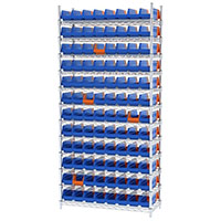 74 Inch (in) Shelf Height Wire Shelving with 36442 Bin (AWS143636442B)