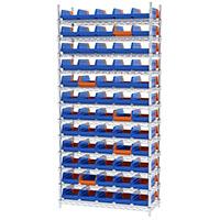 74 Inch (in) Shelf Height Wire Shelving with 36462 Bin (AWS143636462B)