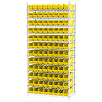 74 Inch (in) Shelf Height Wire Shelving with 30128 Bin - 5