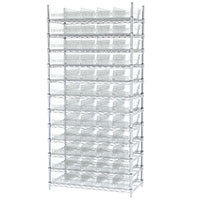 74 Inch (in) Shelf Height Wire Shelving with 30138 Bin - 2