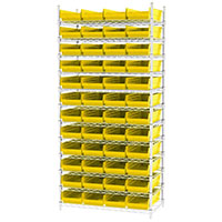 74 Inch (in) Shelf Height Wire Shelving with 30158 Bin - 5