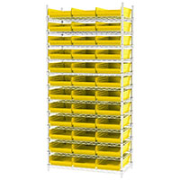 74 Inch (in) Shelf Height Wire Shelving with 30178 Bin - 5