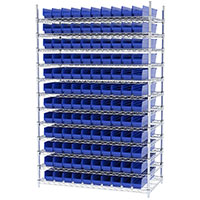 74 Inch (in) Shelf Height Wire Shelving with 30124 Bin