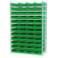 74 Inch (in) Shelf Height Wire Shelving with 30174 Bin - 3