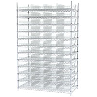 74 Inch (in) Shelf Height Wire Shelving with 30174 Bin - 2