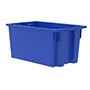 18 Inch (in) Outside Length (L), 11 Inch (in) Outside Width (W) and 9 Inch (in) Outside Height (H) Nest and Stack Tote