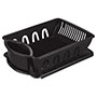 Large 2 Piece Black Sink Set