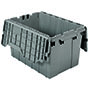 21-1/2 Inch (in) Outside Length (L), 15-1/4 Inch (in) Outside Width (W) and 12-1/2 Inch (in) Height (H) Attached Lid Container - 4