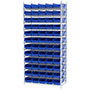 74 Inch (in) Shelf Height Wire Shelving with 30138 Bin