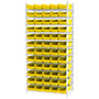 74 Inch (in) Shelf Height Wire Shelving with 30138 Bin - 5