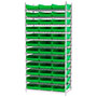 74 Inch (in) Shelf Height Wire Shelving with 30178 Bin - 3