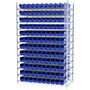 74 Inch (in) Shelf Height Wire Shelving with 30124 Bin