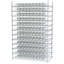 74 Inch (in) Shelf Height Wire Shelving with 30124 Bin - 2