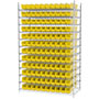 74 Inch (in) Shelf Height Wire Shelving with 30124 Bin - 5