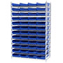 74 Inch (in) Shelf Height Wire Shelving with 30174 Bin