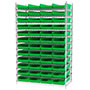 74 Inch (in) Shelf Height Wire Shelving with 30174 Bin - 3