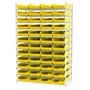 74 Inch (in) Shelf Height Wire Shelving with 30174 Bin - 5