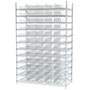 74 Inch (in) Shelf Height Wire Shelving with 30184 Bin - 2