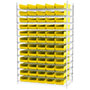74 Inch (in) Shelf Height Wire Shelving with 30184 Bin - 5