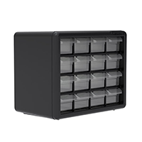 16-Drawer Plastic Storage Cabinet