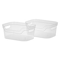 Set of 2 Small Open Bins