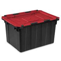 12 Gallon/45 Liter Hinged Lid Industrial Tote