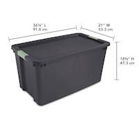 45 Gallon/170 Liter Wheeled Latch Tote - 2