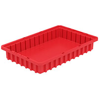 Akro-Grid 16-1/2 Inch (in) Outside Length (L), 10-7/8 Inch (in) Outside Width (W), and 2-1/2 Inch (in) Outside Height (H) Dividable Container