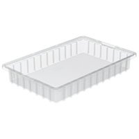 Akro-Grid 16-1/2 Inch (in) Outside Length (L), 10-7/8 Inch (in) Outside Width (W), and 2-1/2 Inch (in) Outside Height (H) Dividable Container - 2