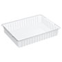Akro-Grid 22-3/8 Inch (in) Outside Length (L), 17-3/8 Inch (in) Outside Width (W), and 4 Inch (in) Outside Height (H) Dividable Container - 4