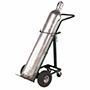 14 Inch (in) Base Plate Width (W) Full Pneumatic 4-Wheel Gas Cylinder Truck